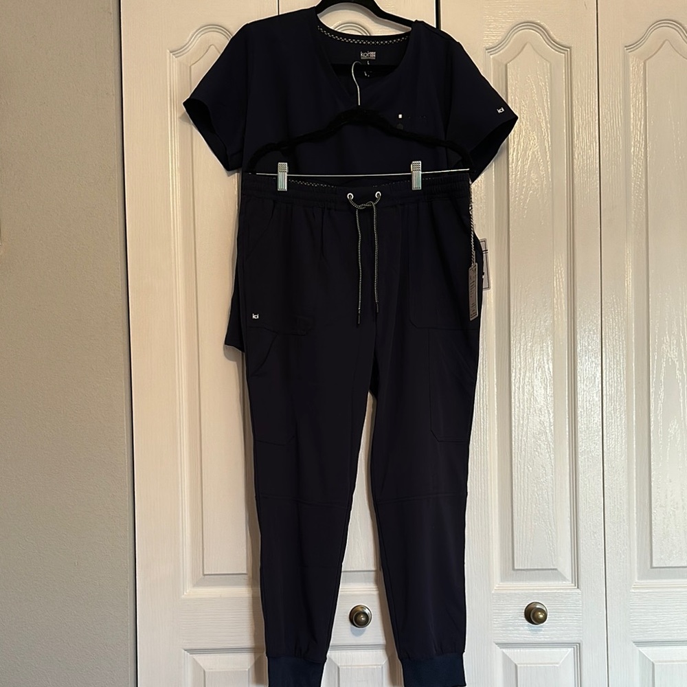 Koi Women’s Navy Blue Jogger Scrub Set